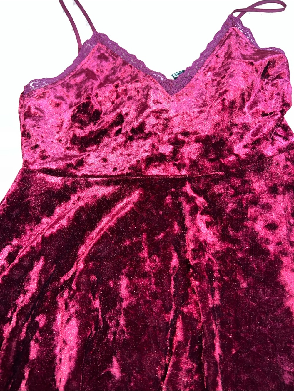 forever21 red velvet mini dress - Picture 3 of 7